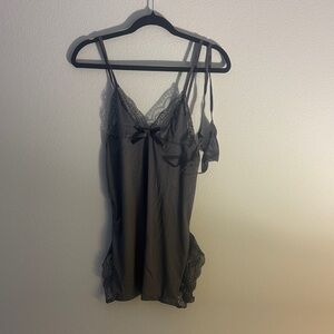 Gray Lace Night Dress